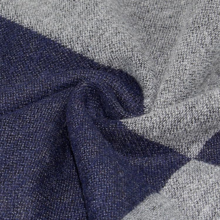 define essentials Men's Winter Warm Long Soft Plaid Scarf with Tassels, Soft Classic mens scraves - Image 3